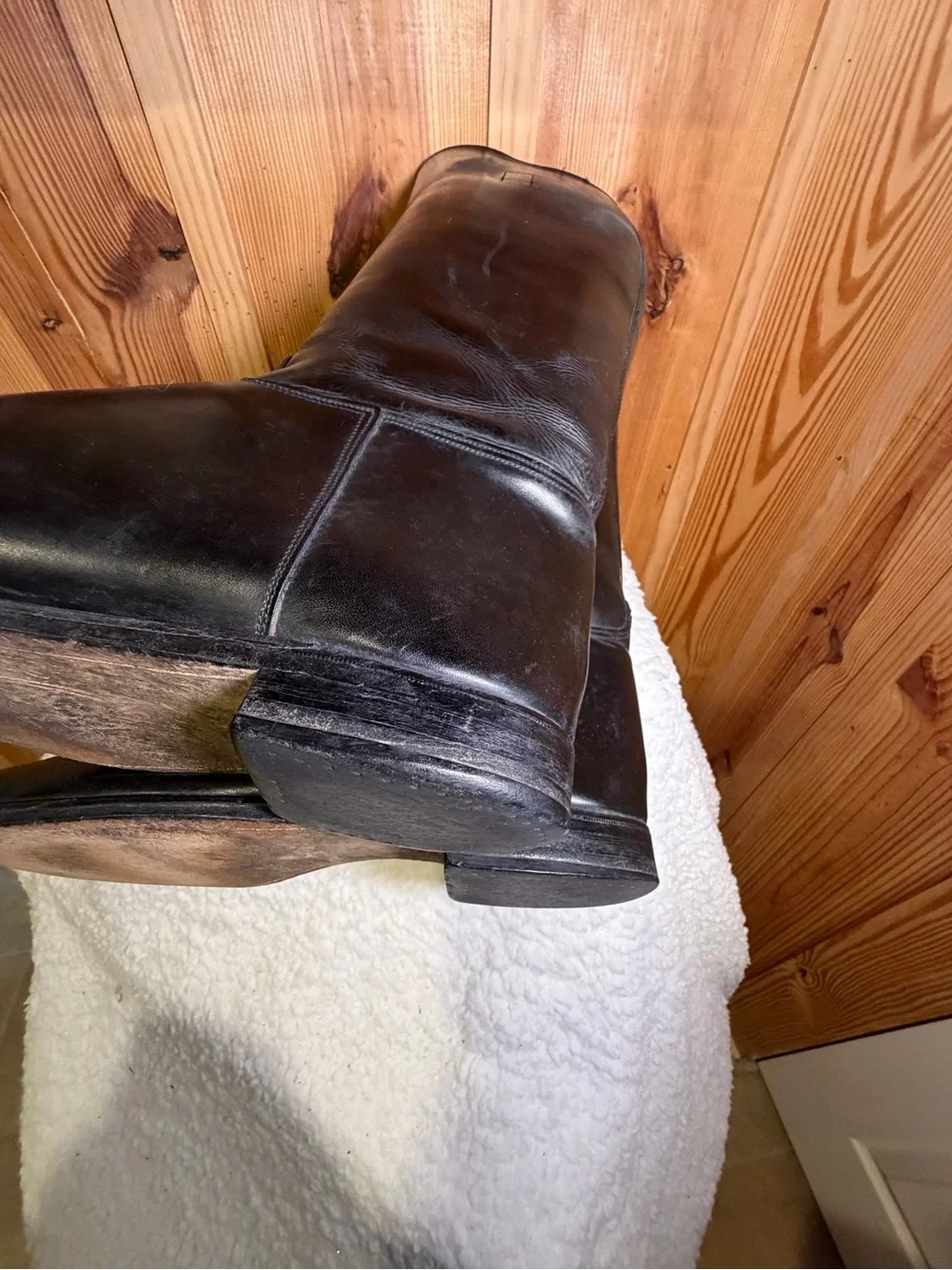 Marlbough Black Over-the-Knee Leather Riding Boots size 10D